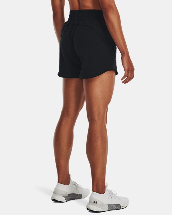 Pantalón corto tejido de 13 cm UA Flex para mujer, Black, pdpMainDesktop image number 1